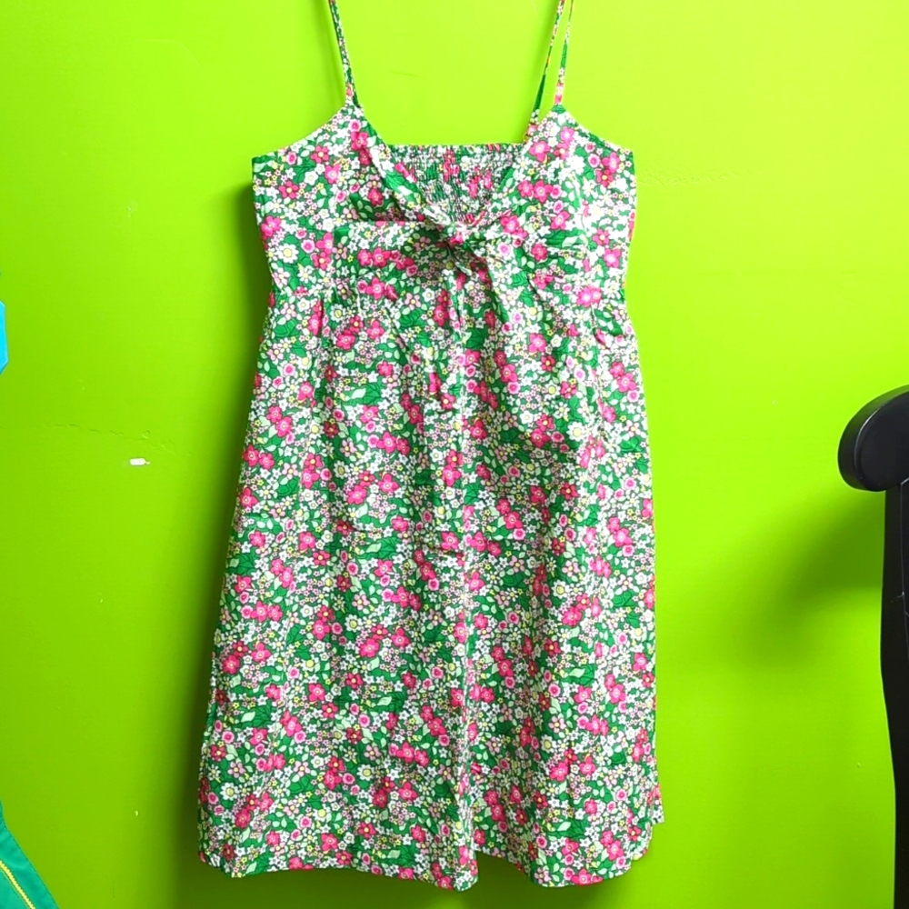 Women’s La Vie En Rose Green and Pink Floral Midi Dress